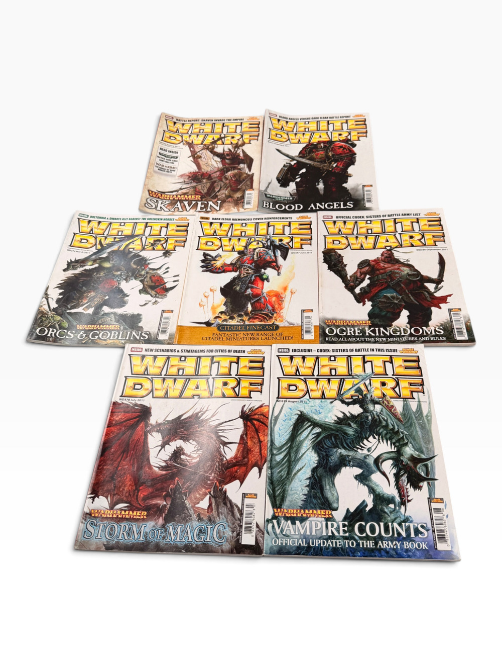 Lot Of 7 Games Workshop White Dwarf Magazines